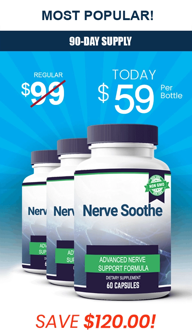 Nerve Soothe 3 Bottles - Most Popular